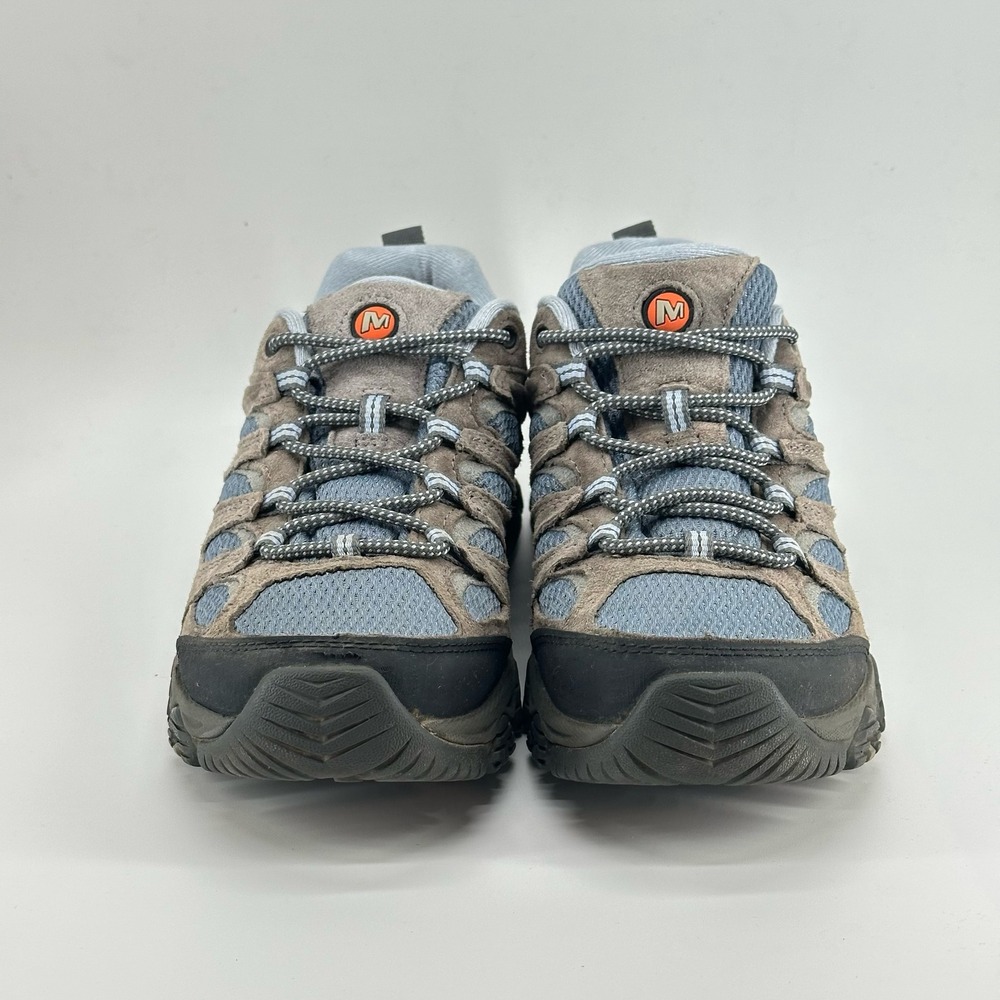 Merrell Moab 3 Hiking Shoes Women 9 Wide Blue J035896W Suede Mesh Vibram Low Top - Picture 3 of 8